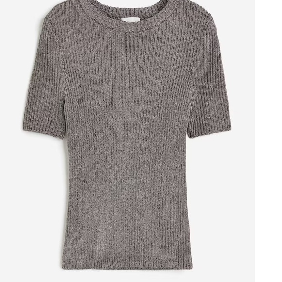 H&M Metallic Rib Knit Top - Picture 3 of 10